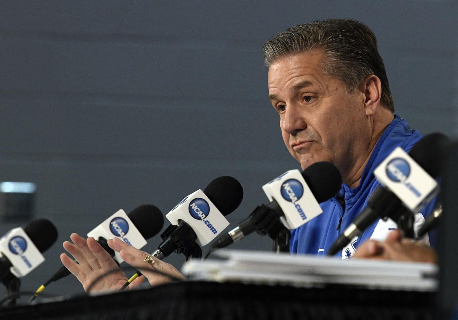 Kentucky coach John Calipari doesn't want to hear how easy his Final Four path has become.