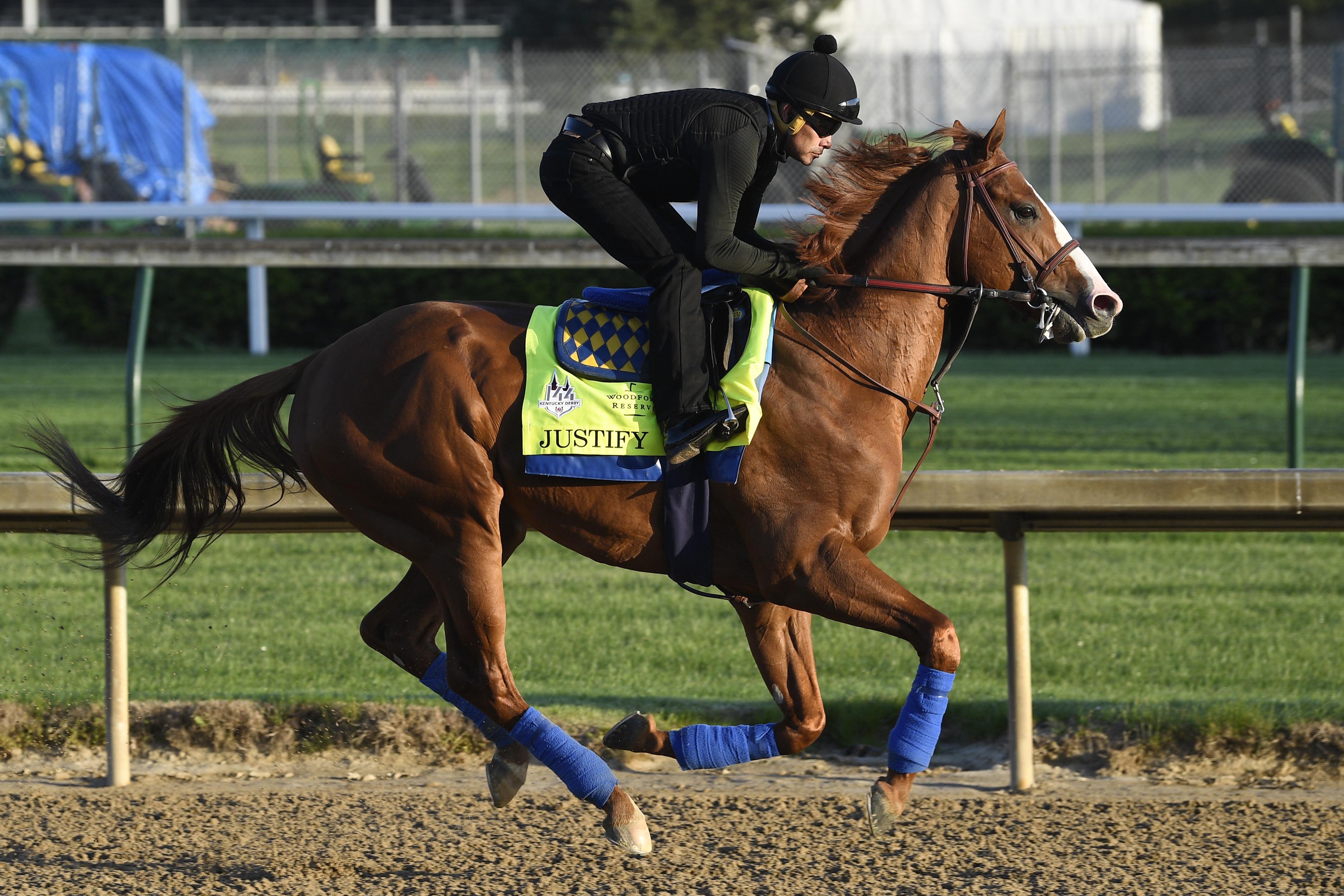 Justify dazzled experts during Kentucky Derby workouts, but the race features multiple favorites.