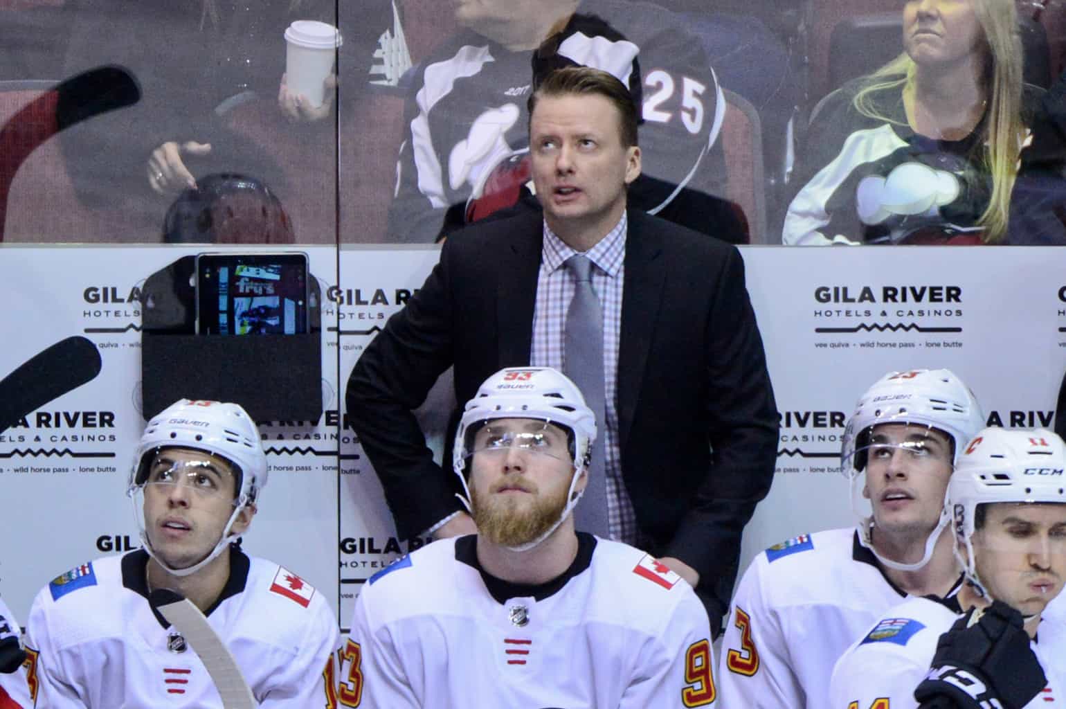 The Calgary Flames fired coach Glen Gulutzan for missing the playoffs this season.