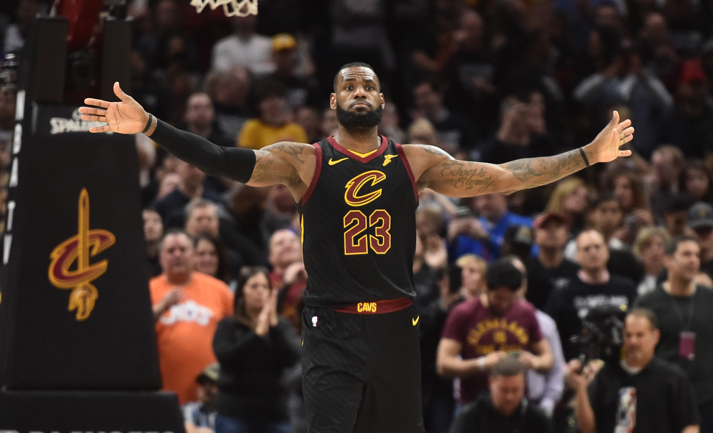 LeBron James carried the Cleveland Cavaliers to the second round of the NBA playoffs. But how much does he have left?