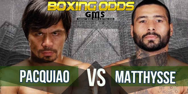 Pacquiao vs Matthysse Odds