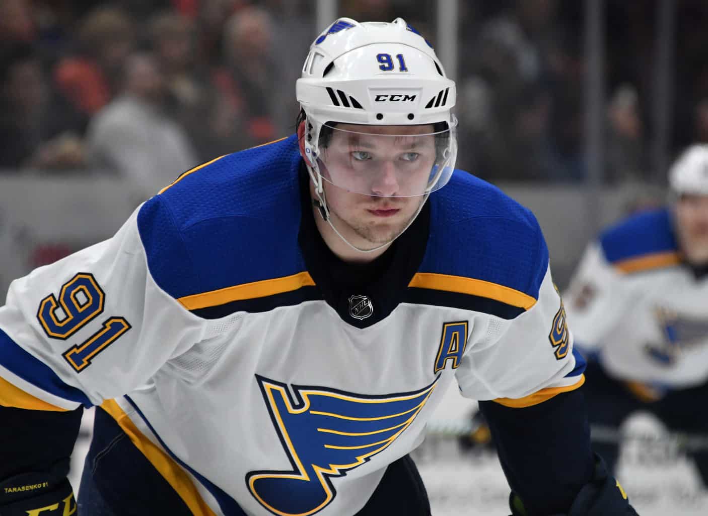 Vladimir Tarasenko joined the lengthy Blues casualty list