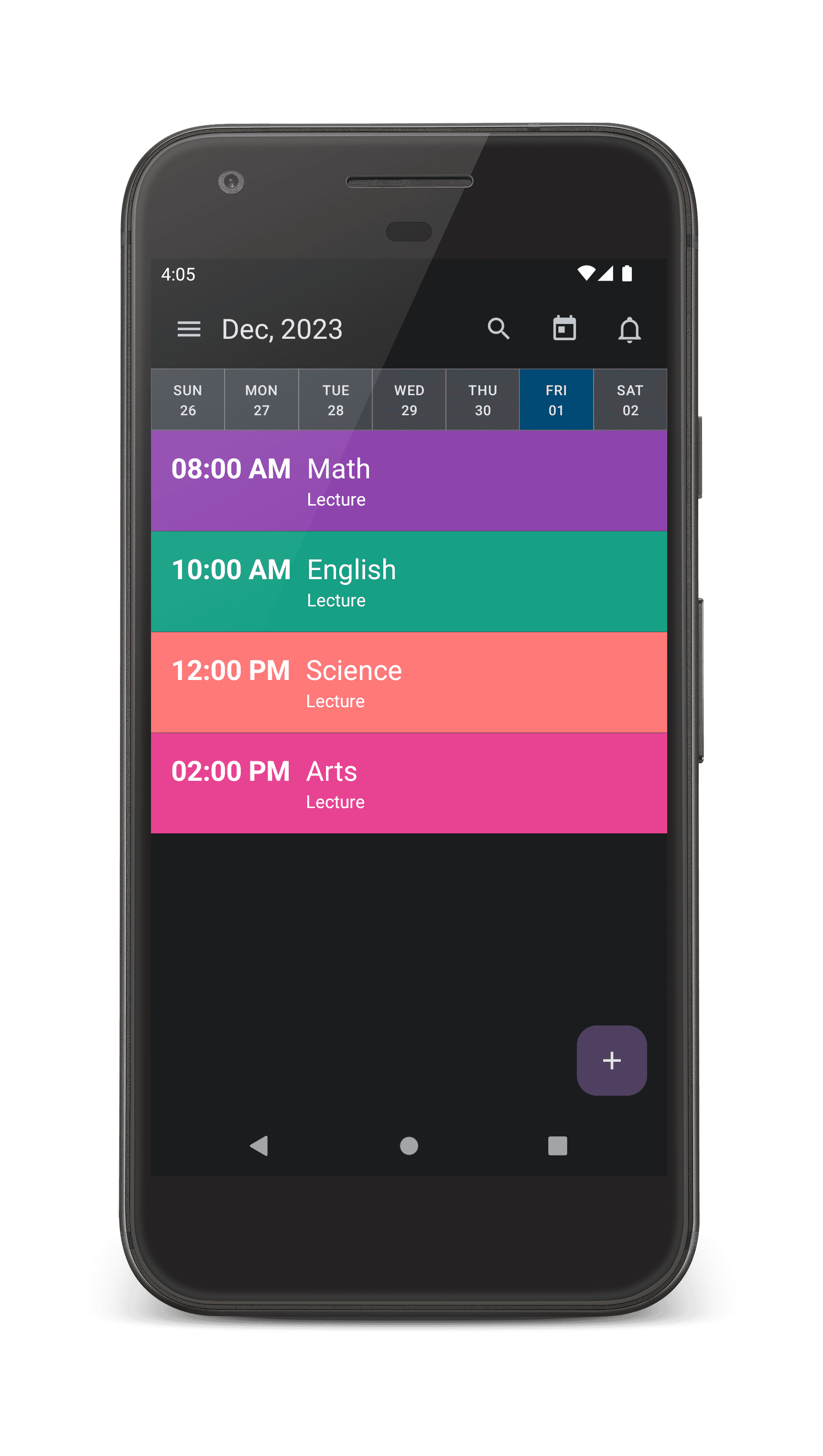 Timetable